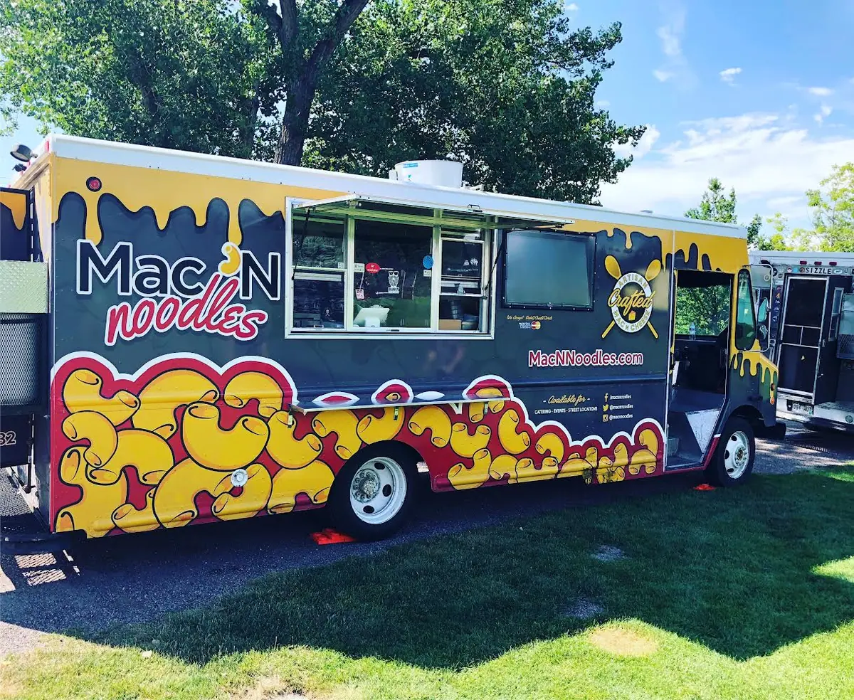 Mac N Noodles food truck at an event