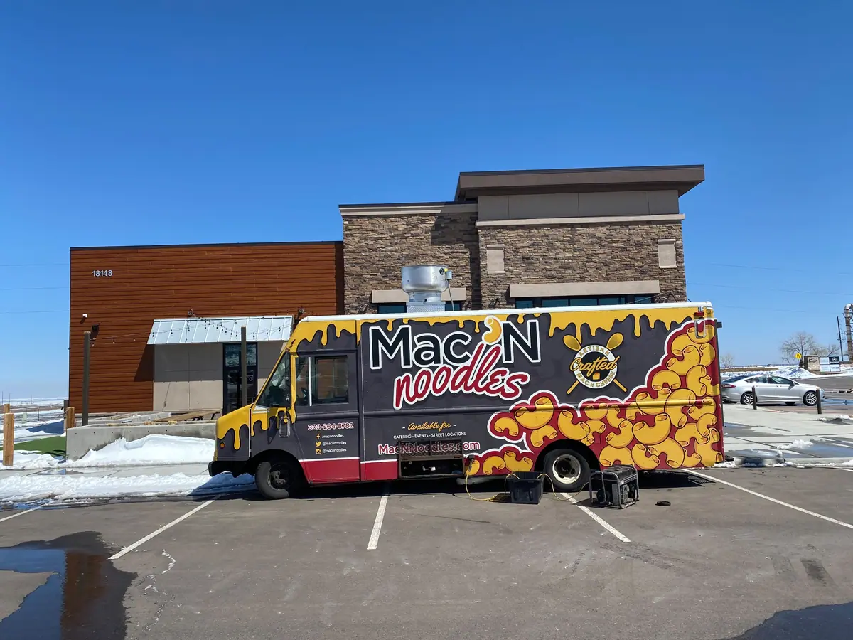 Mac N Noodles food truck at an event
