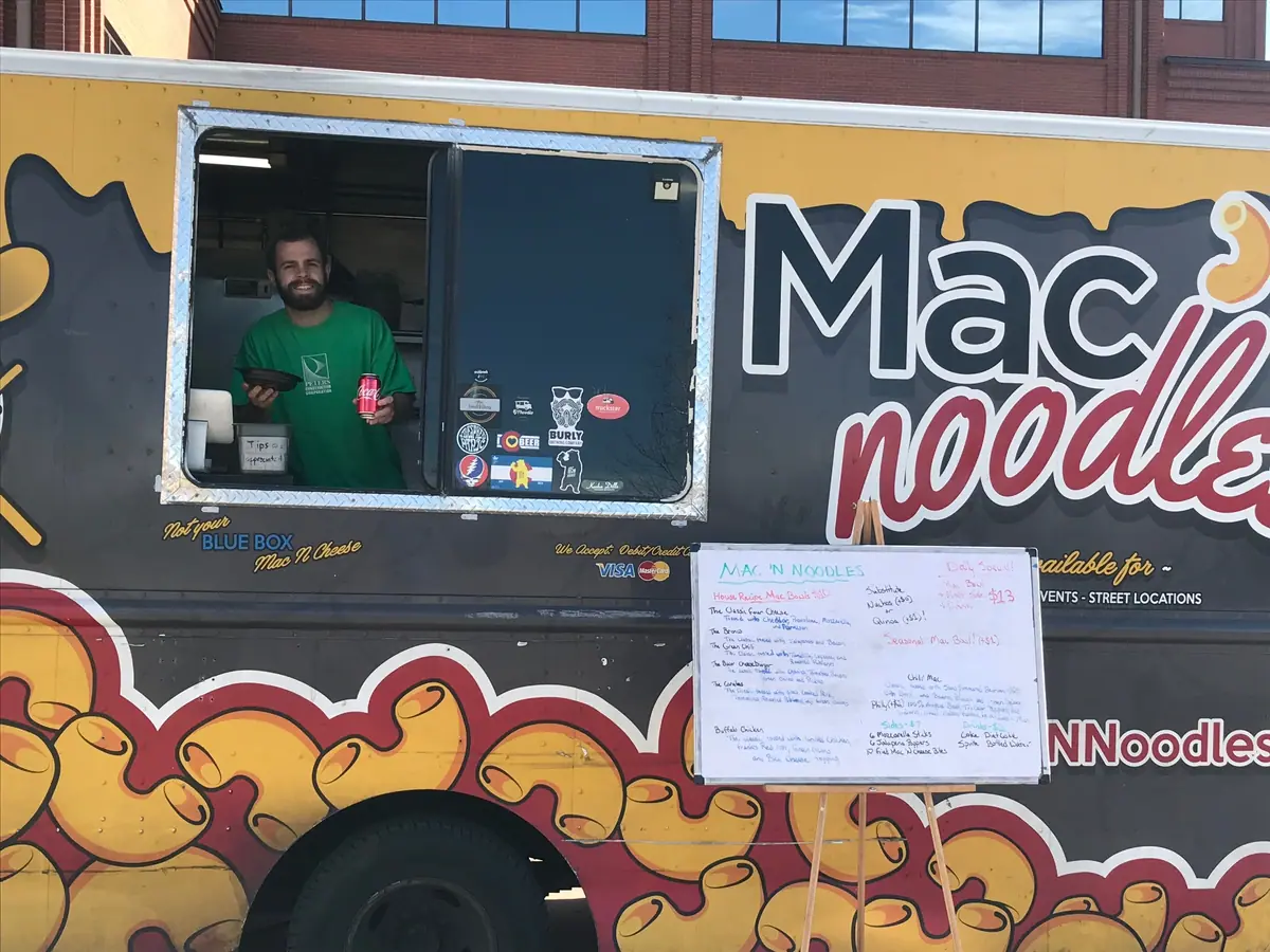 Mac N Noodles food truck at an event