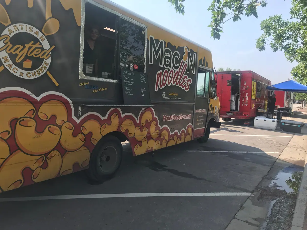 Mac N Noodles food truck at an event
