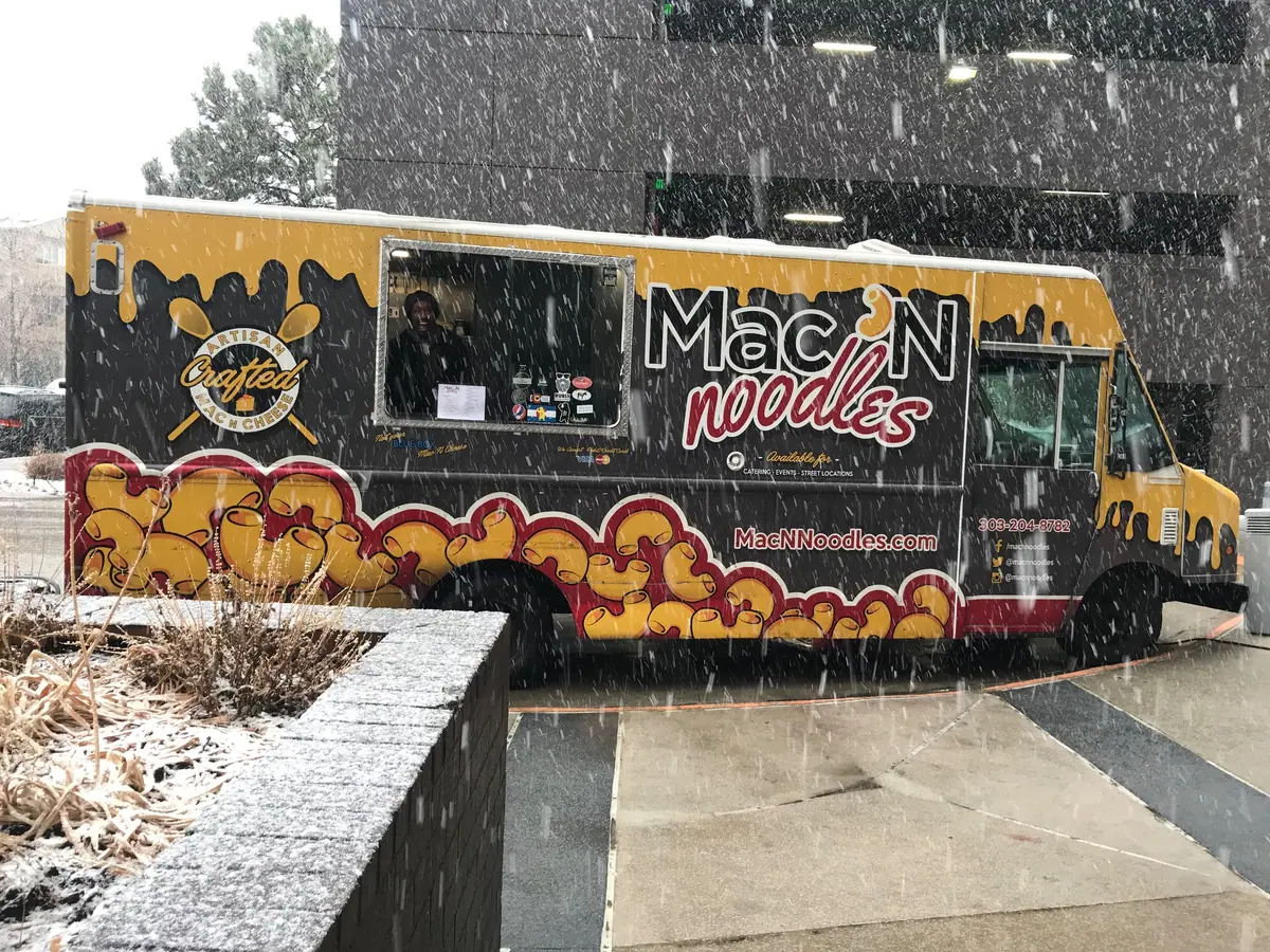 Mac N Noodles food truck at an event