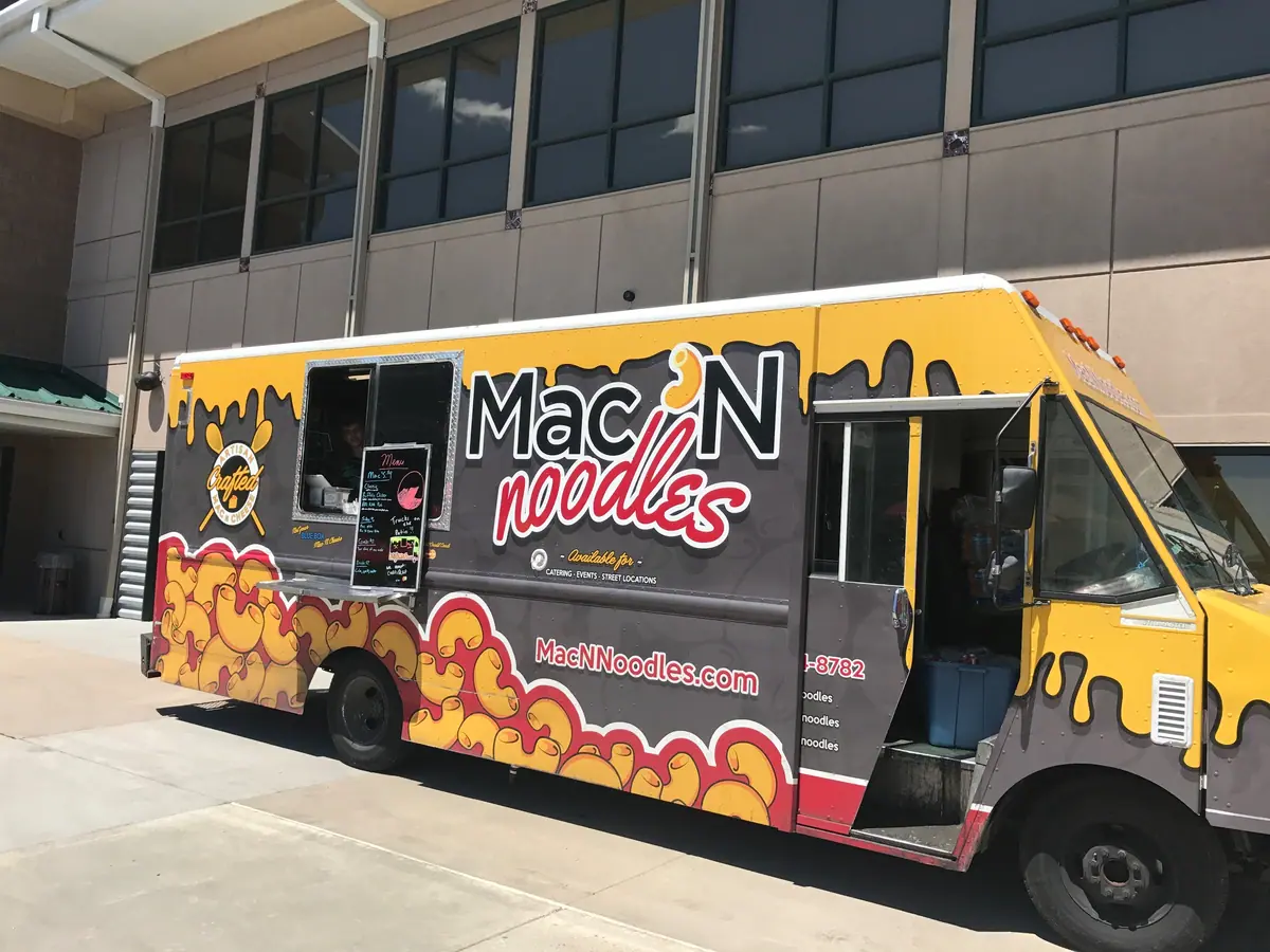Mac N Noodles food truck at an event