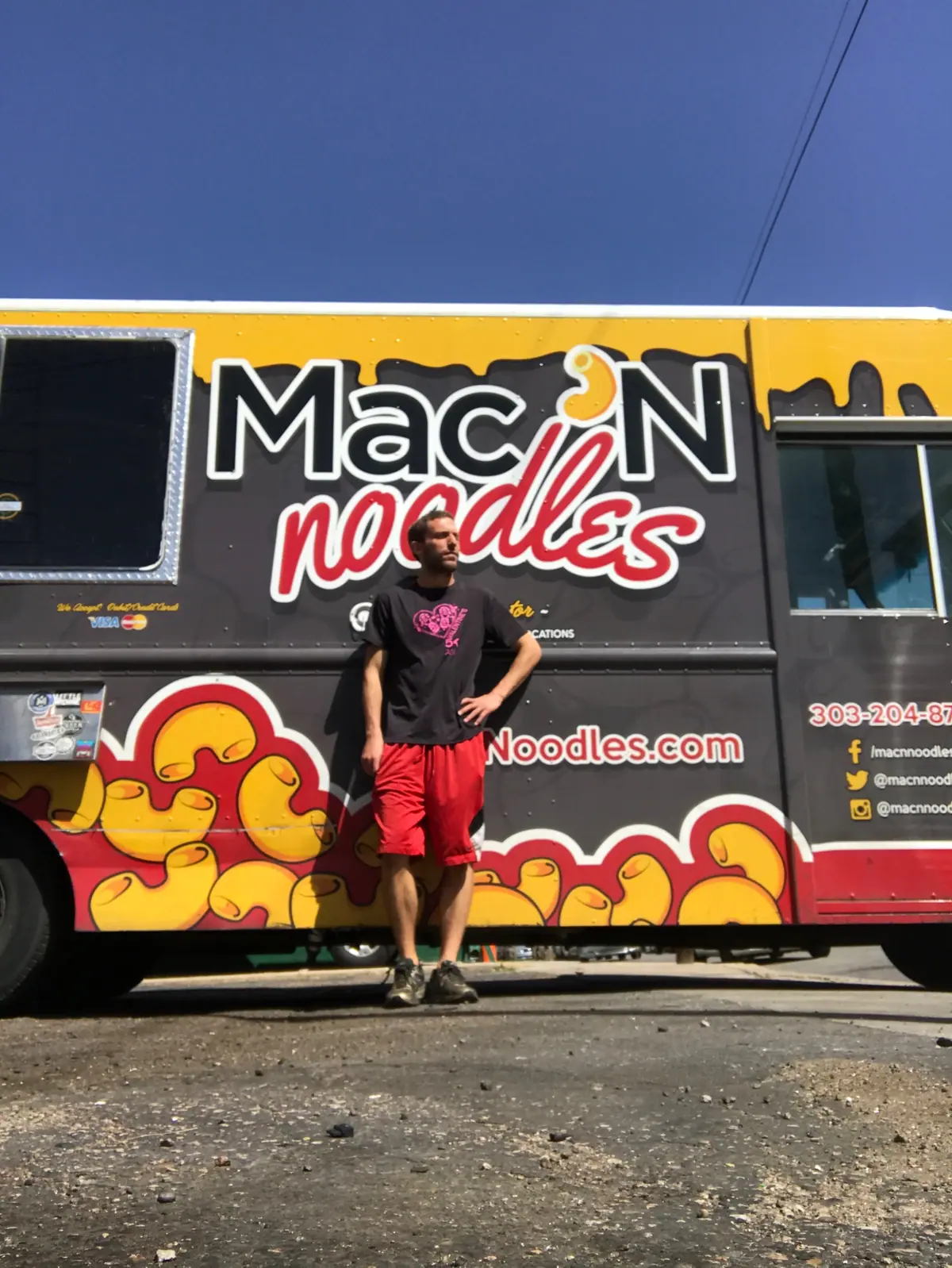 Mac N Noodles food truck at an event