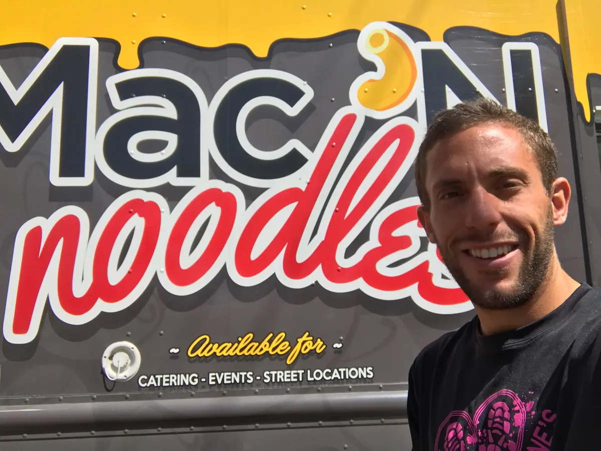 Mac N Noodles food truck at an event