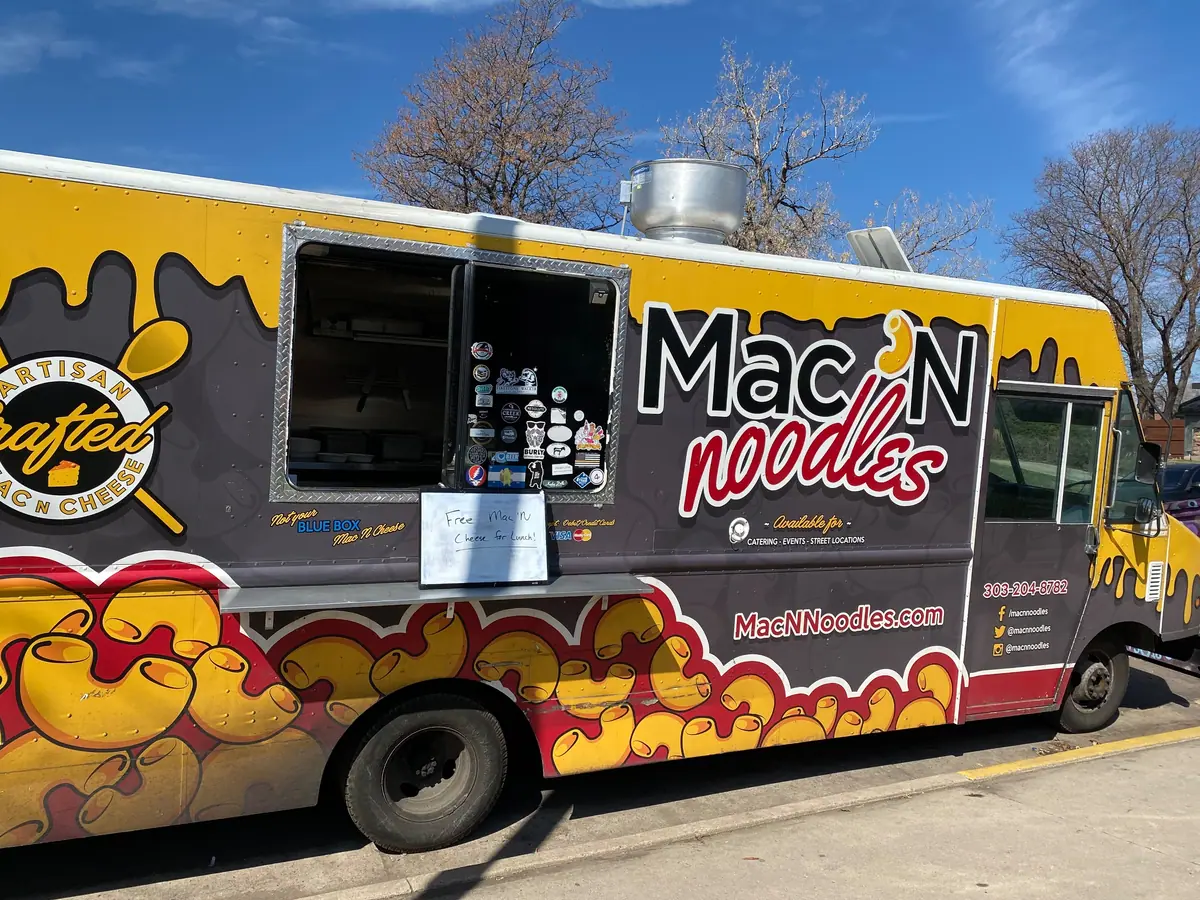Mac N Noodles food truck at an event