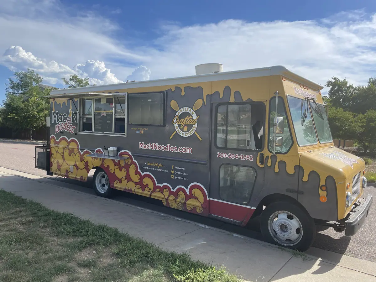 Mac N Noodles food truck at an event