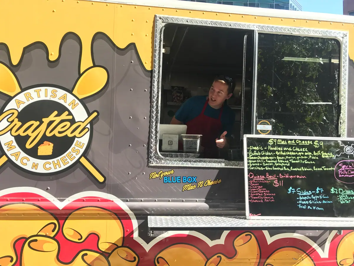 Mac N Noodles food truck at an event