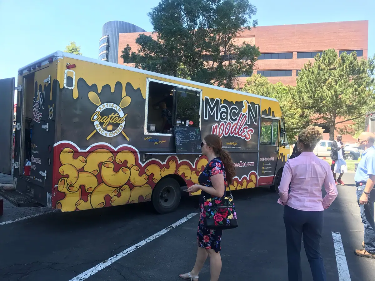 Mac N Noodles food truck at an event