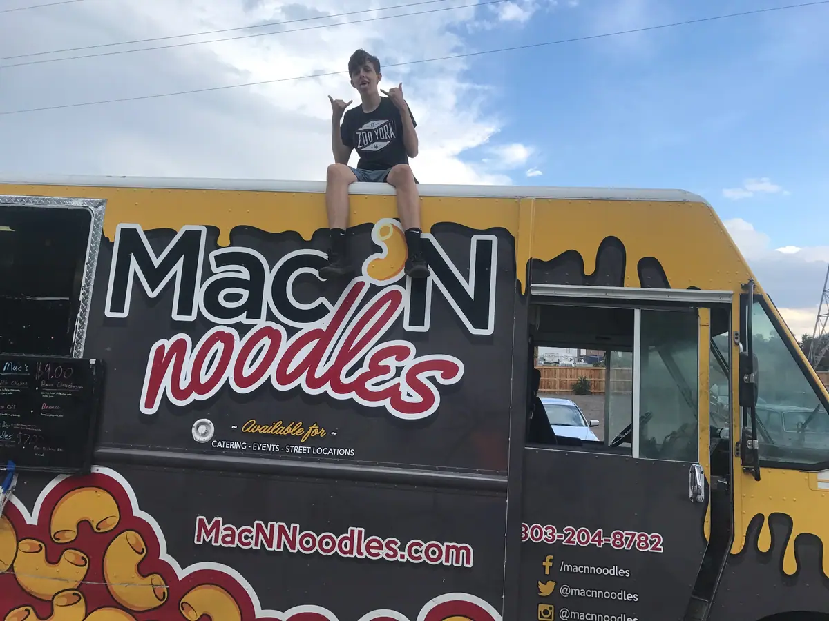 Mac N Noodles food truck at an event