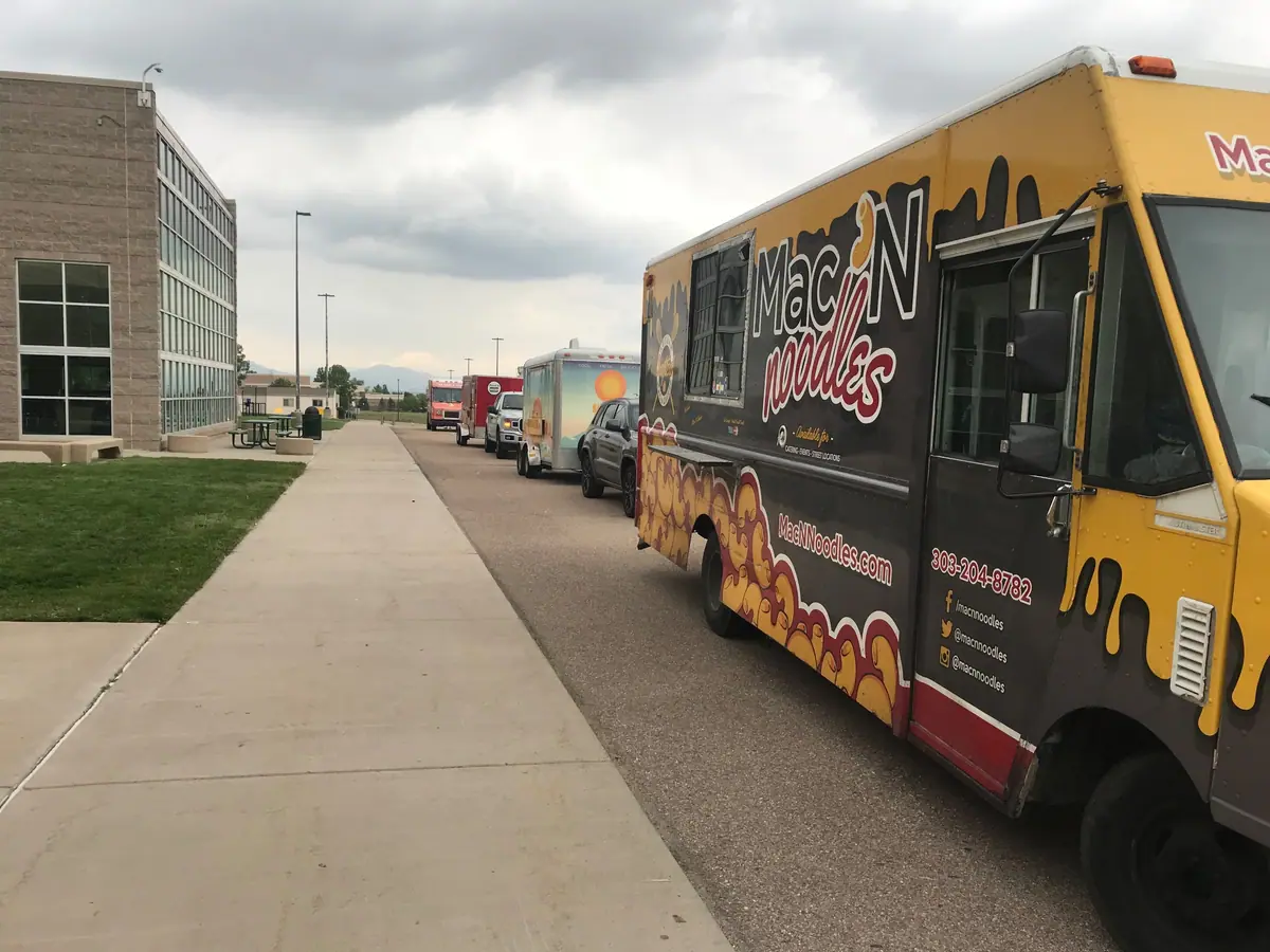 Mac N Noodles food truck at an event