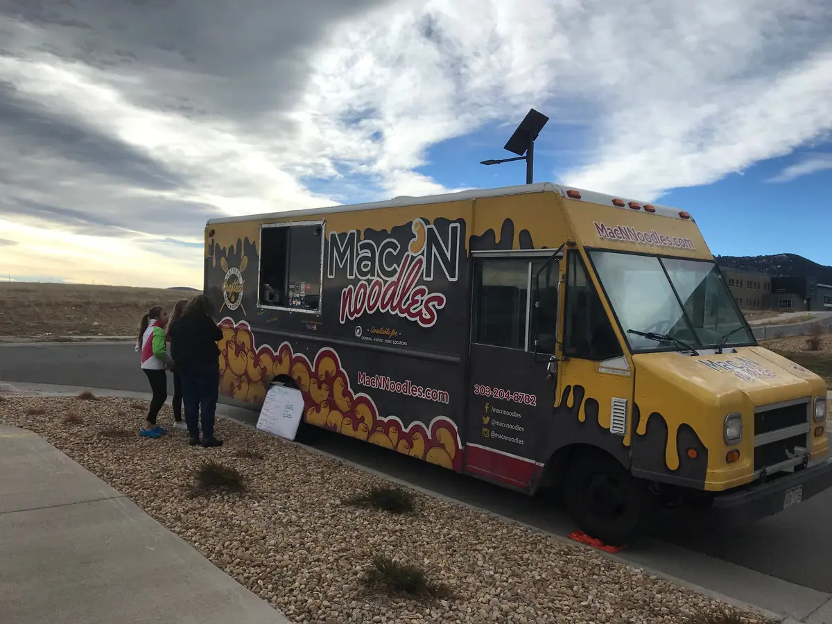 Mac N Noodles food truck at an event