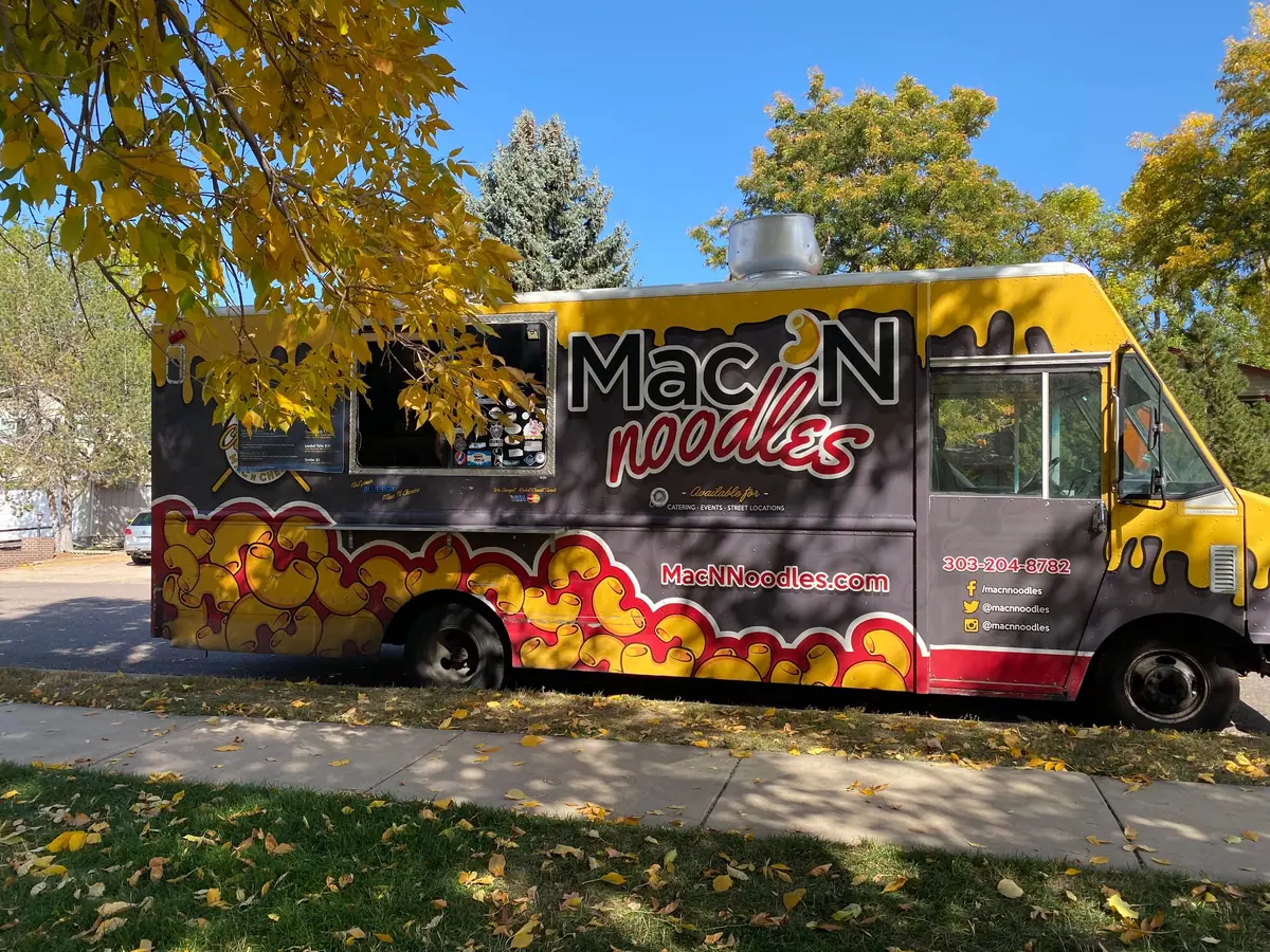 Mac N Noodles food truck at an event
