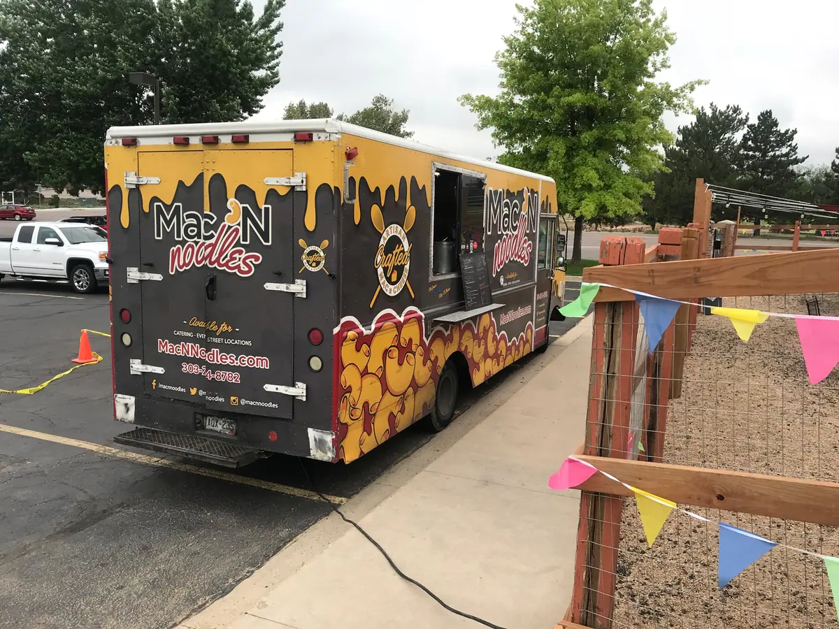 Mac N Noodles food truck at an event