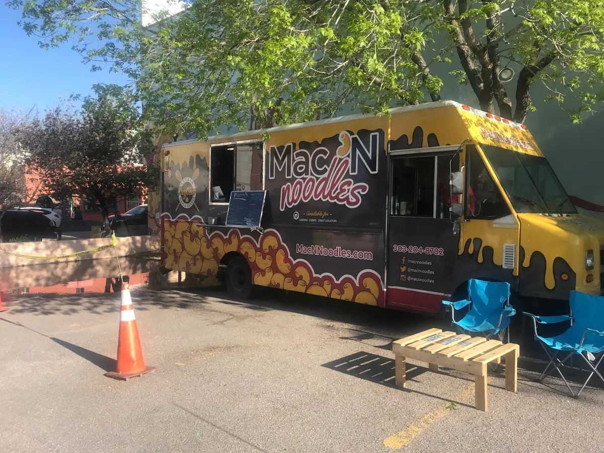 Mac N Noodles food truck at an event
