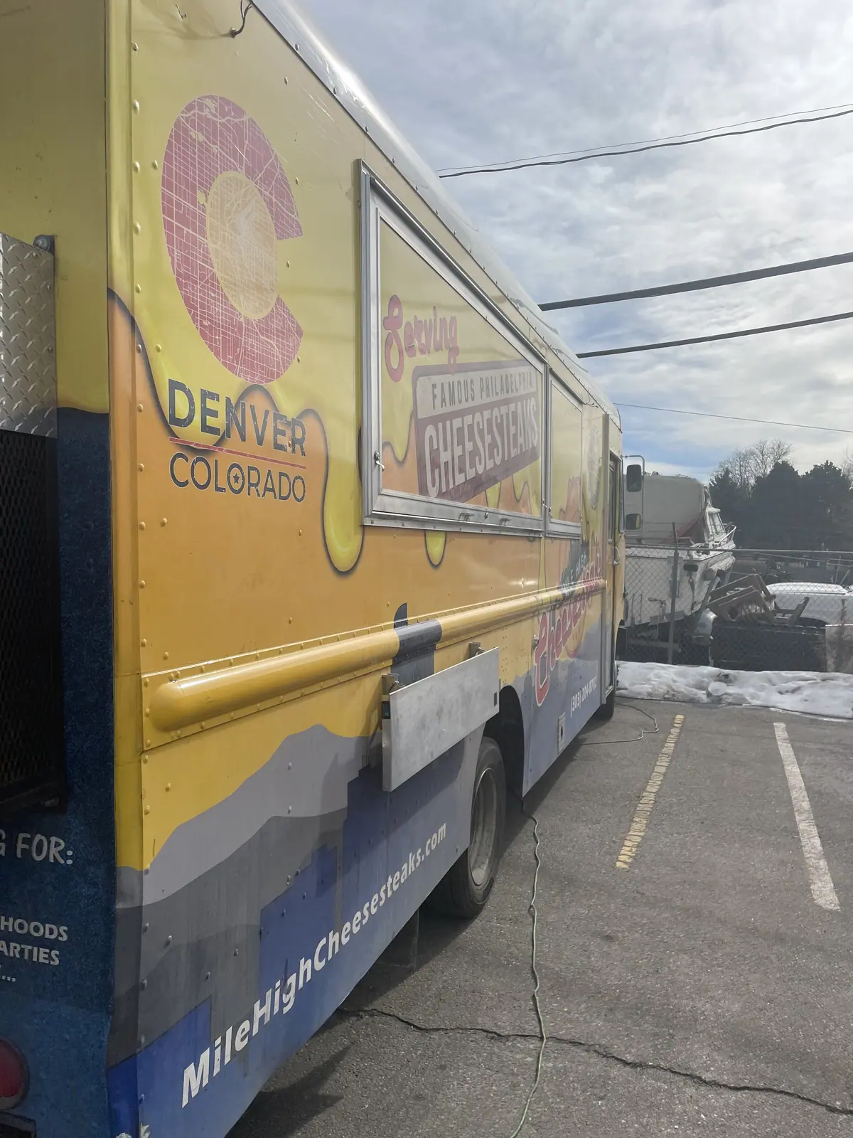 Mile High Cheesesteaks food truck at an event