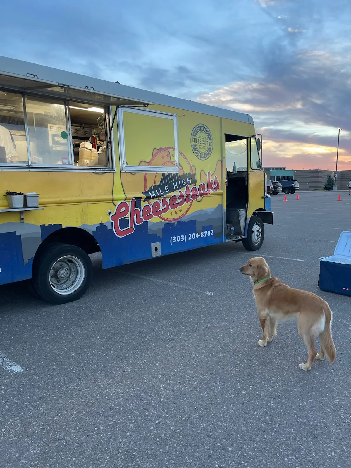 Mile High Cheesesteaks food truck at an event