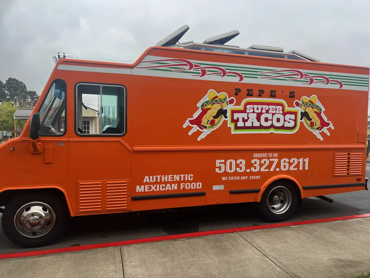 Tacos catering from a local food truck