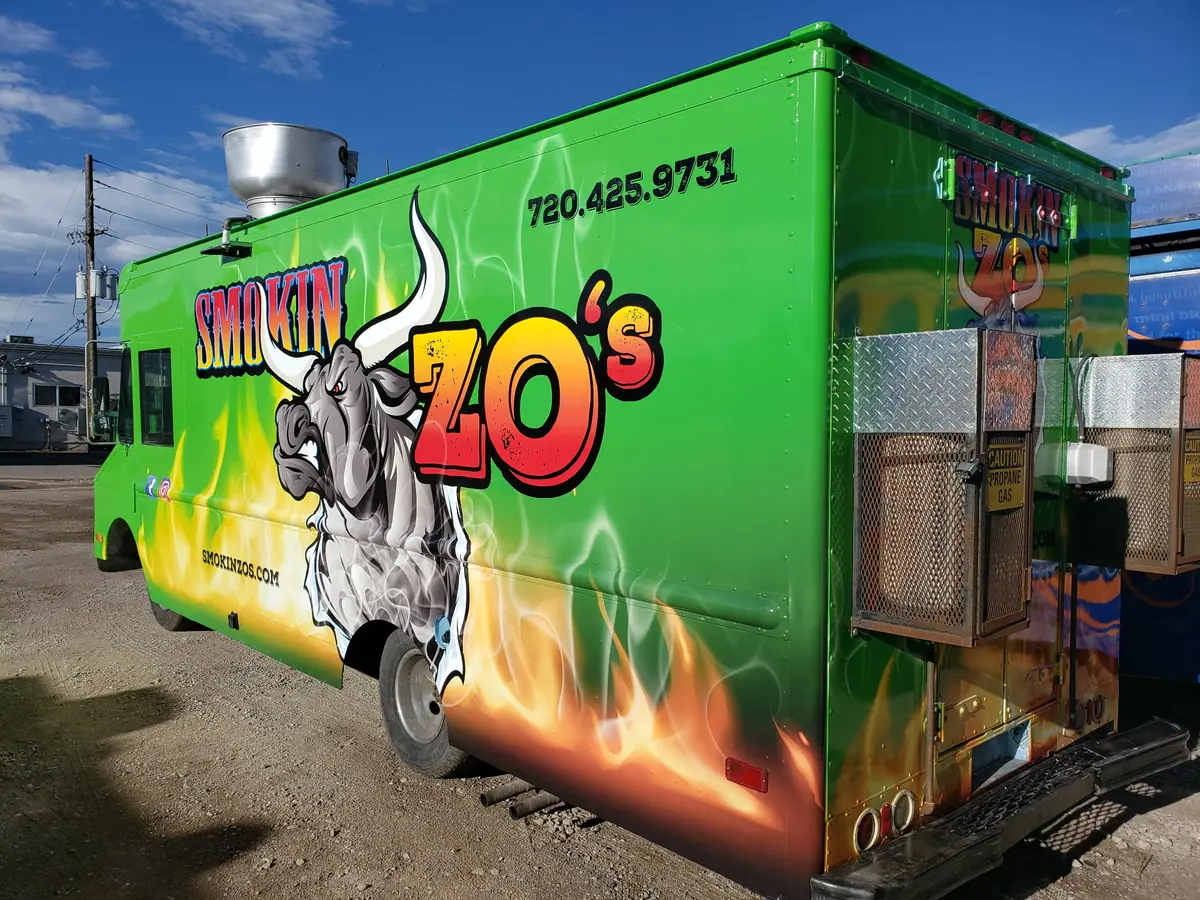 Smokin Zo's food truck at an event