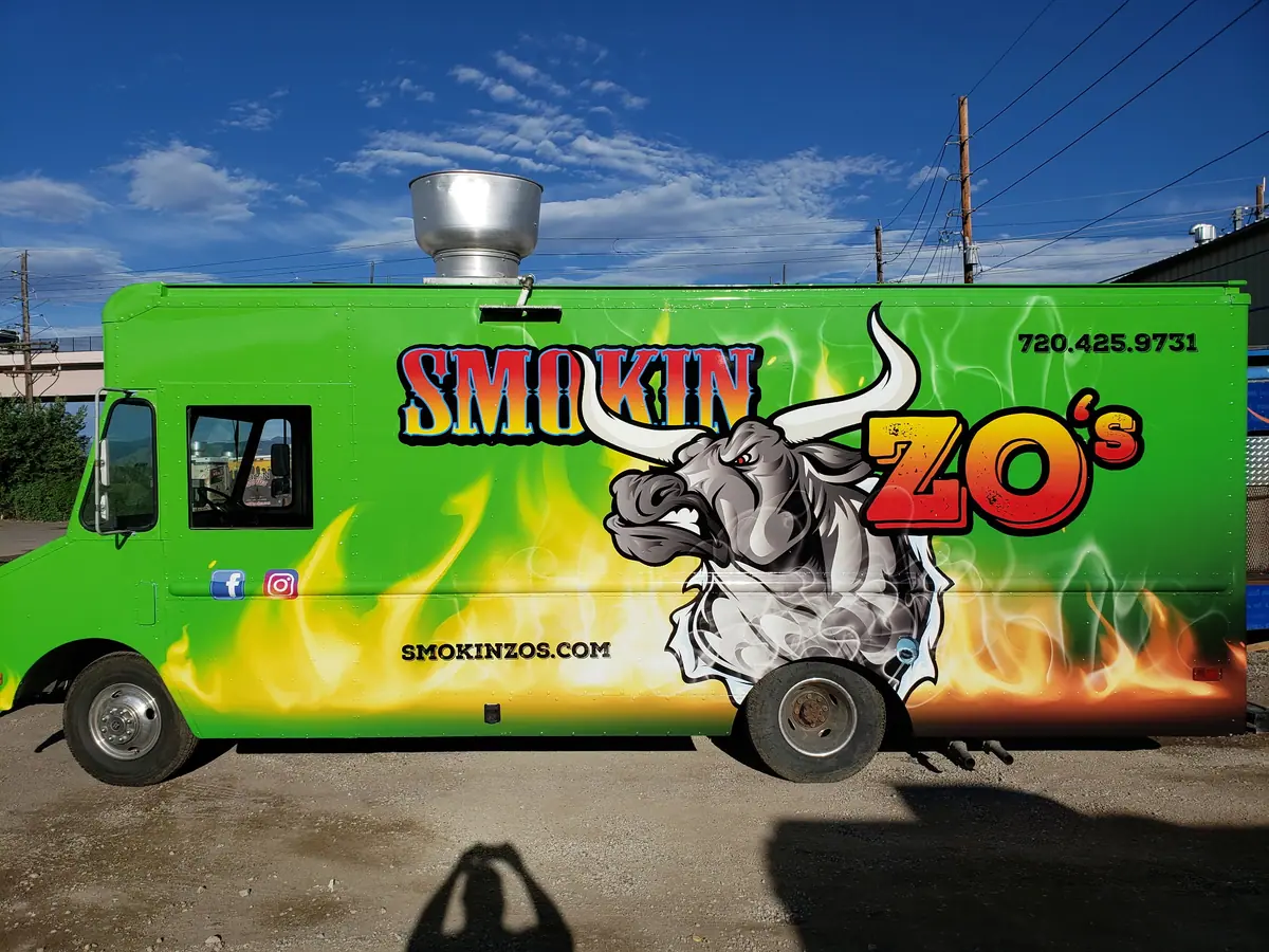 Smokin Zo's food truck at an event
