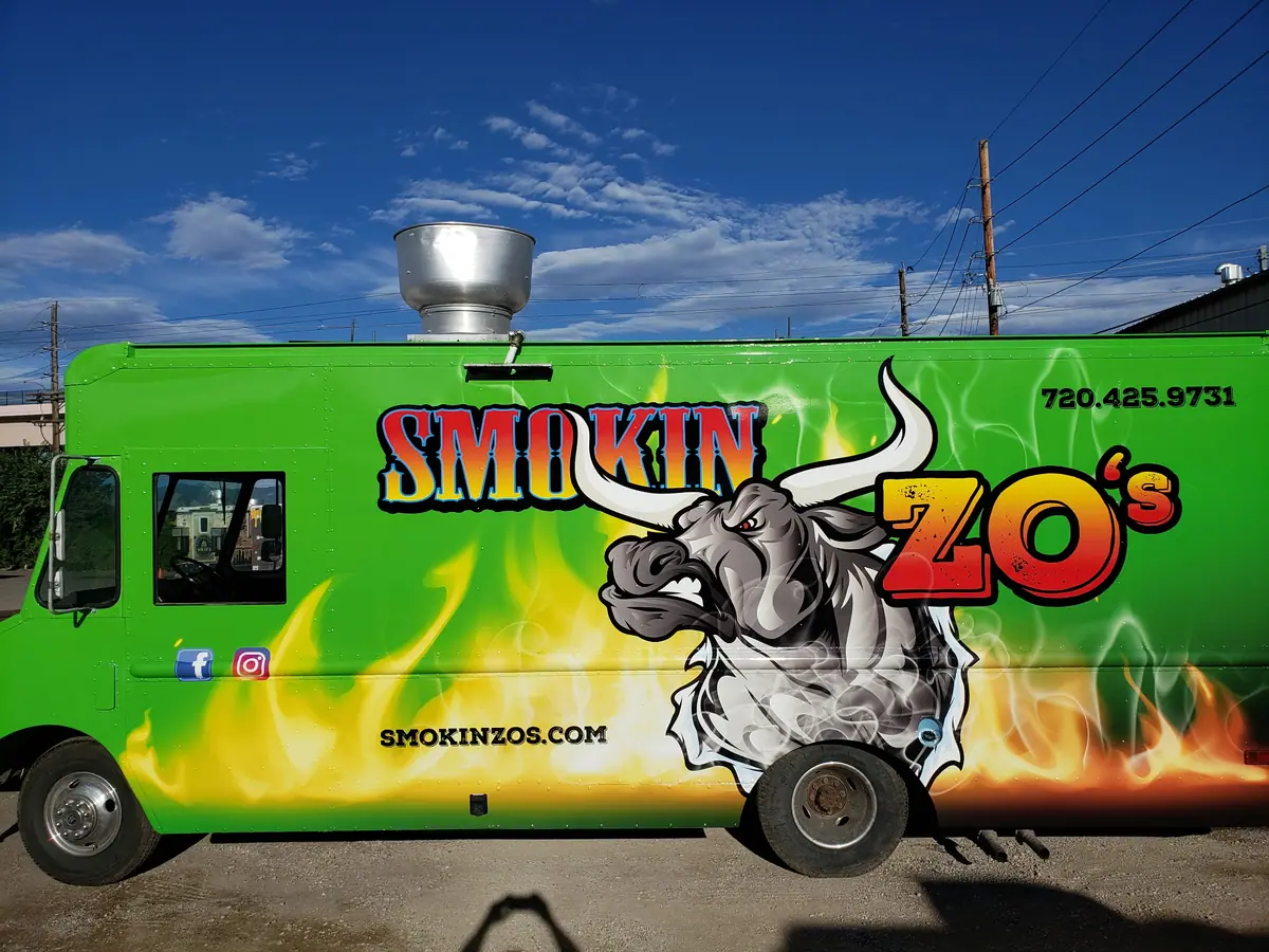 Smokin Zo's food truck at an event