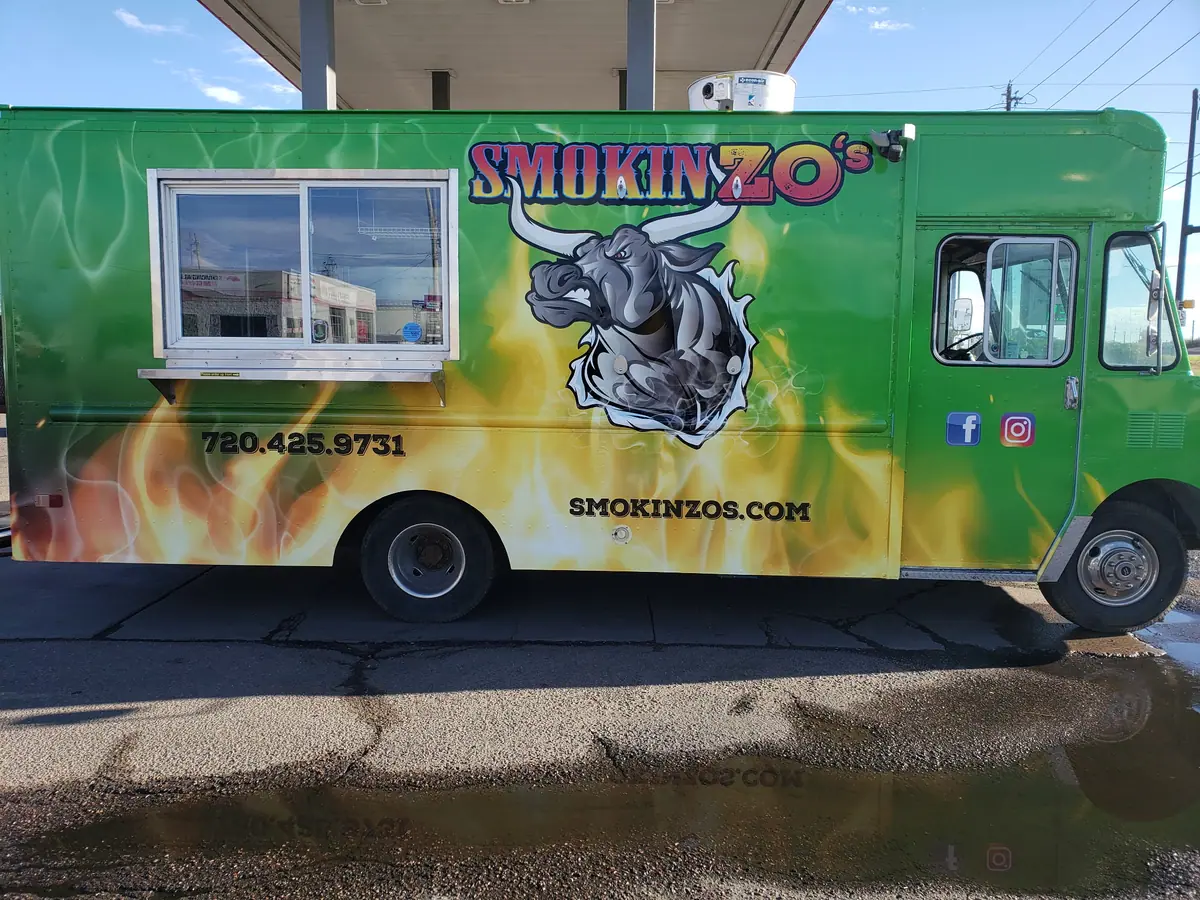 Smokin Zo's food truck at an event