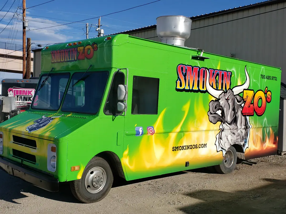 Smokin Zo's food truck at an event