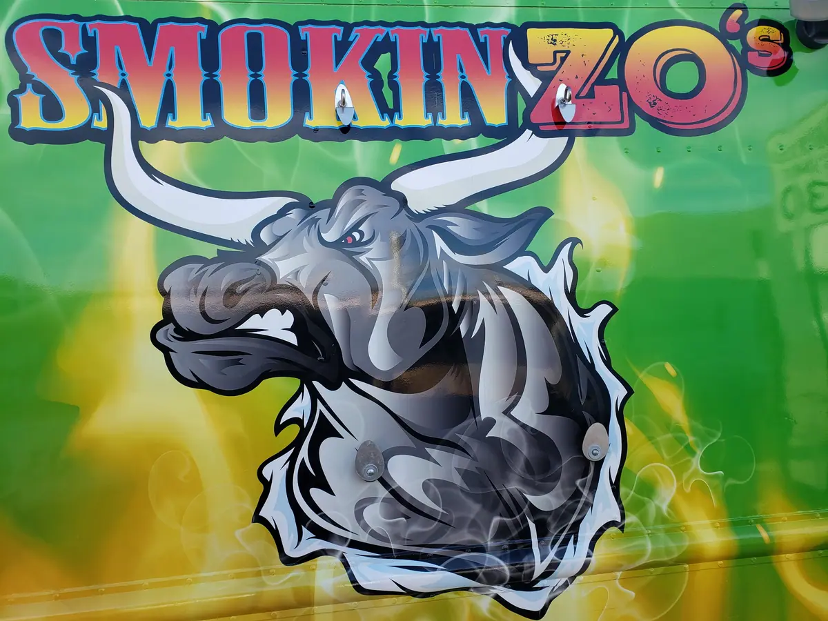 Smokin Zo's food truck at an event