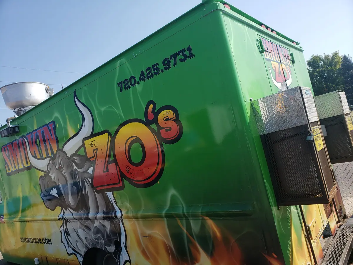 Smokin Zo's food truck at an event