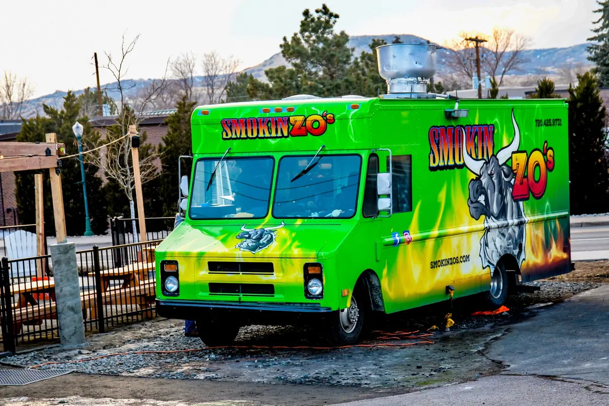 Smokin Zo's food truck at an event