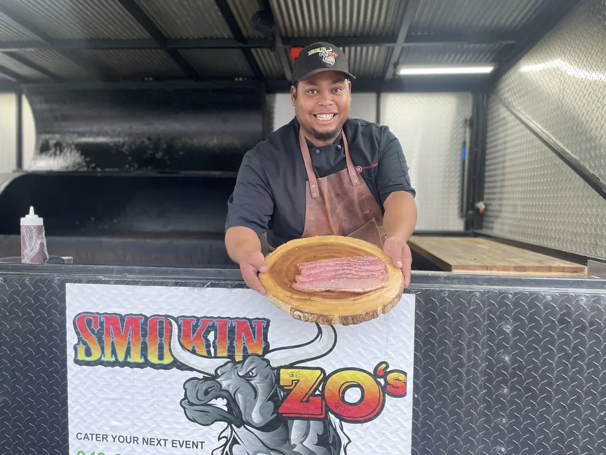 Smokin Zo's food truck at an event