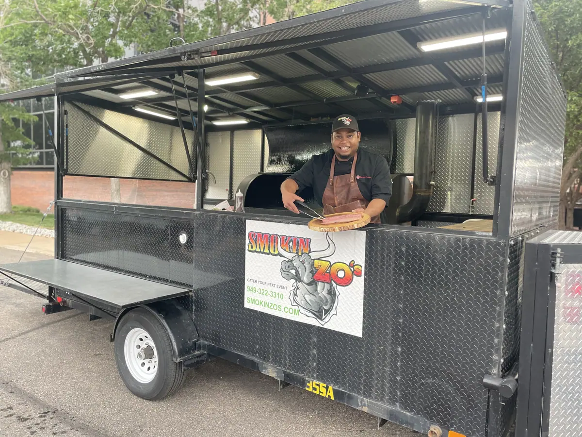 Smokin Zo's food truck at an event