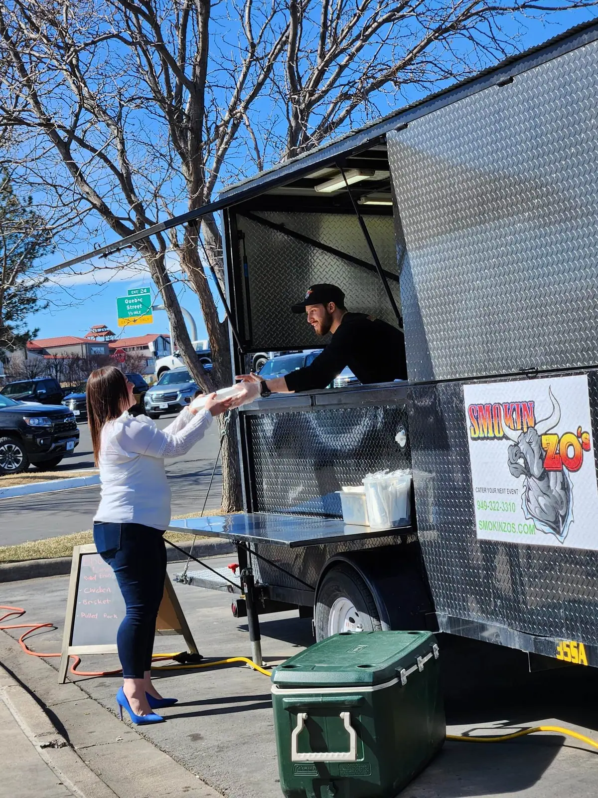 Smokin Zo's food truck at an event
