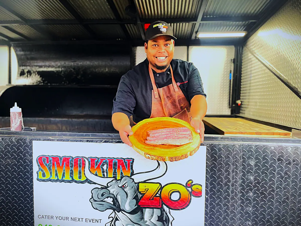 Smokin Zo's food truck at an event