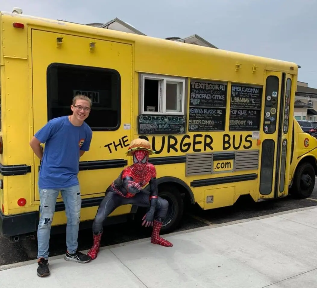 The Burger Bus food truck at an event