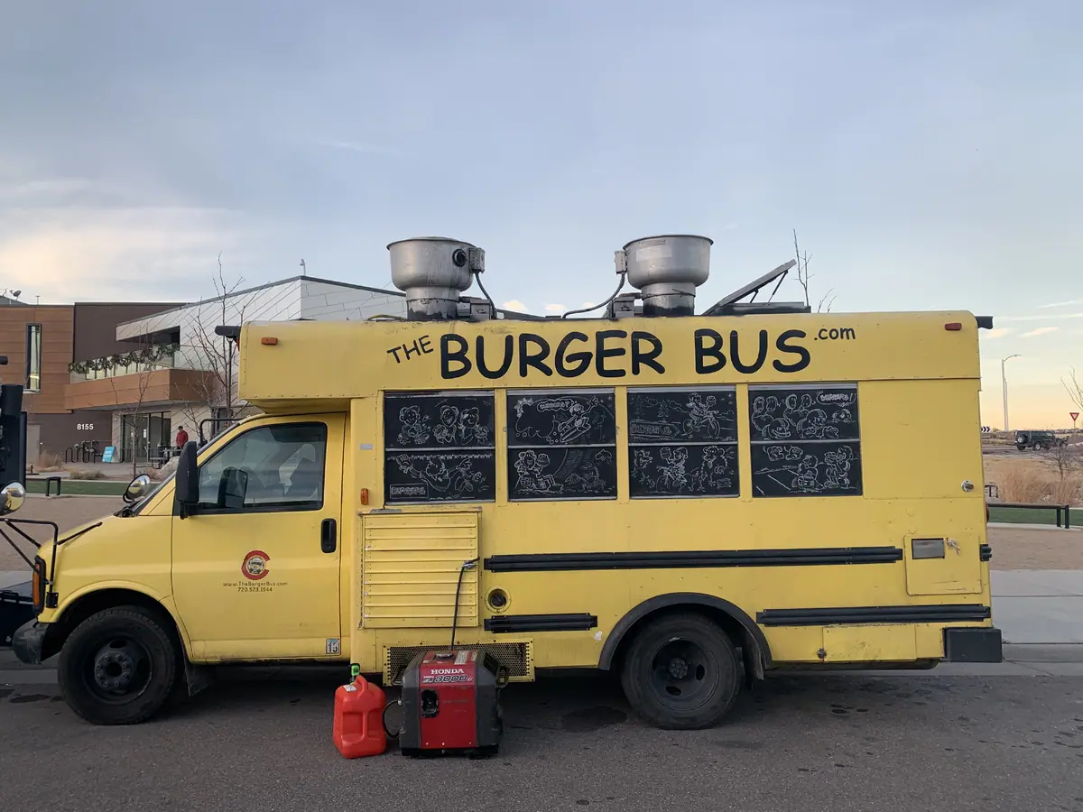 The Burger Bus food truck at an event