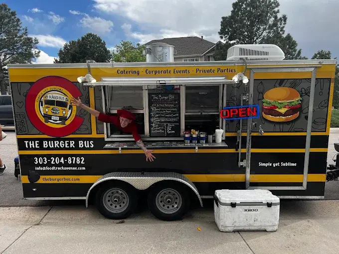 The Burger Bus food truck at an event