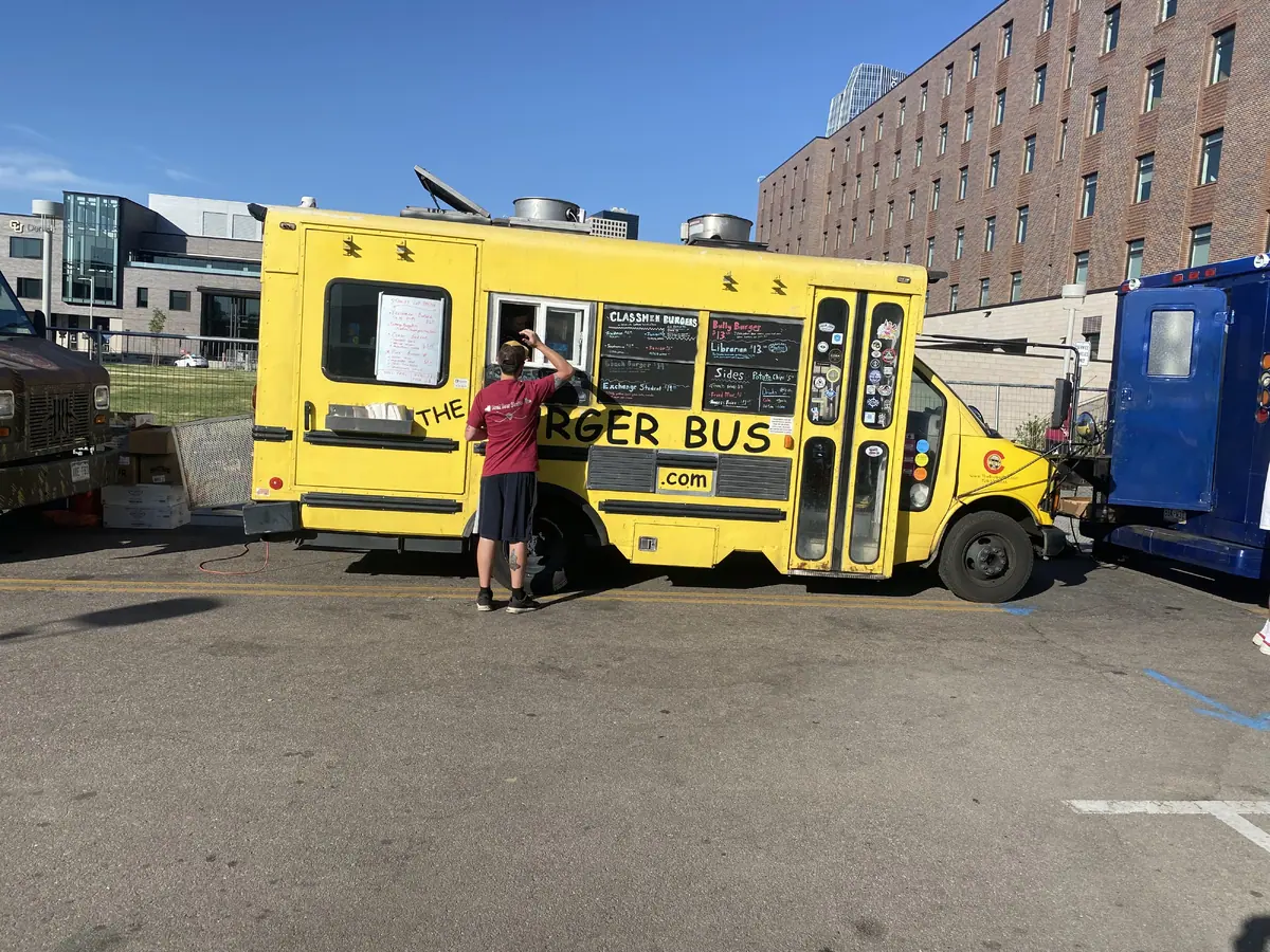 The Burger Bus food truck at an event