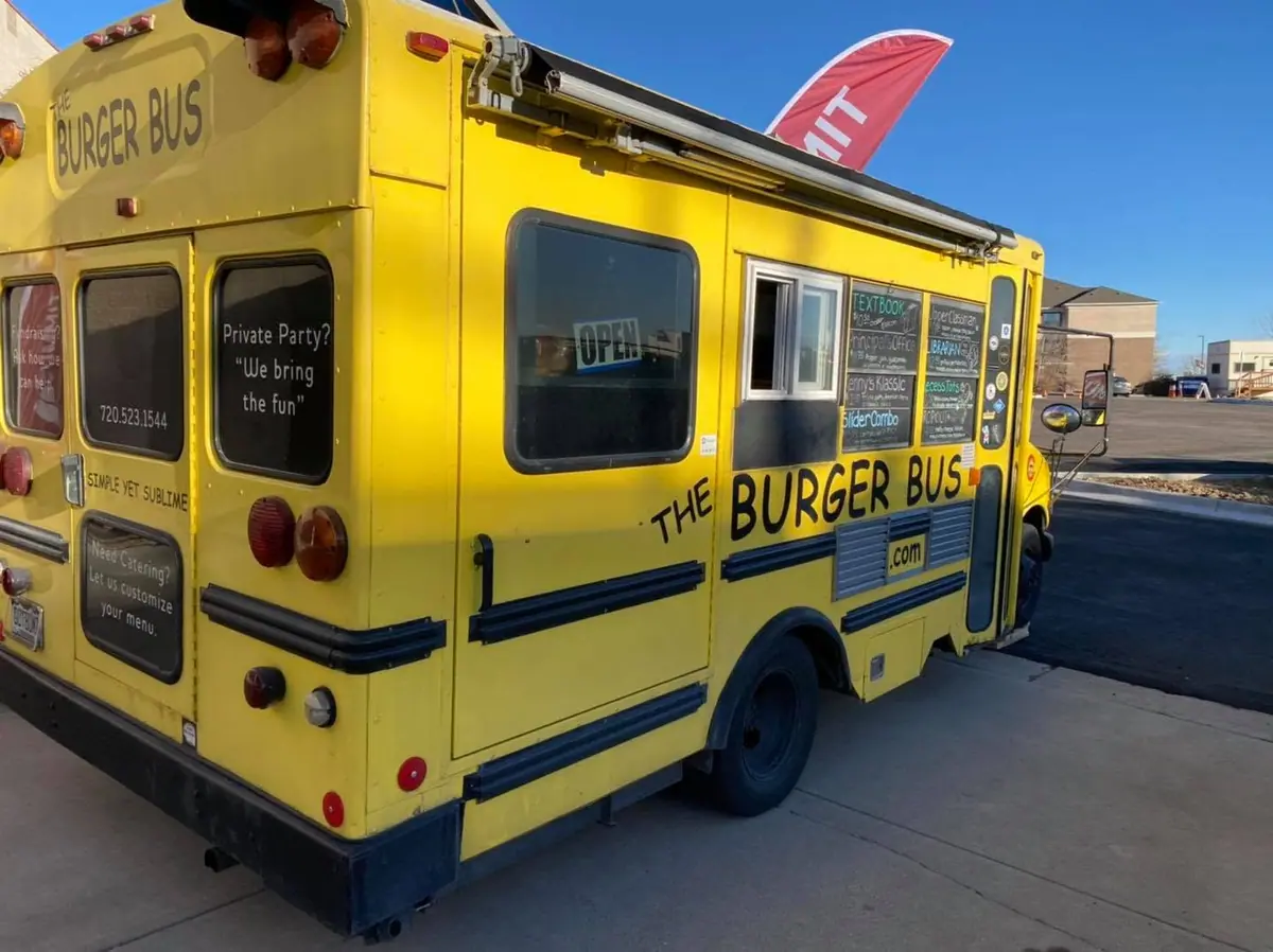 The Burger Bus food truck at an event