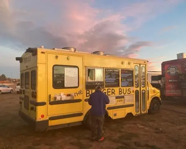 The Burger Bus food truck at an event