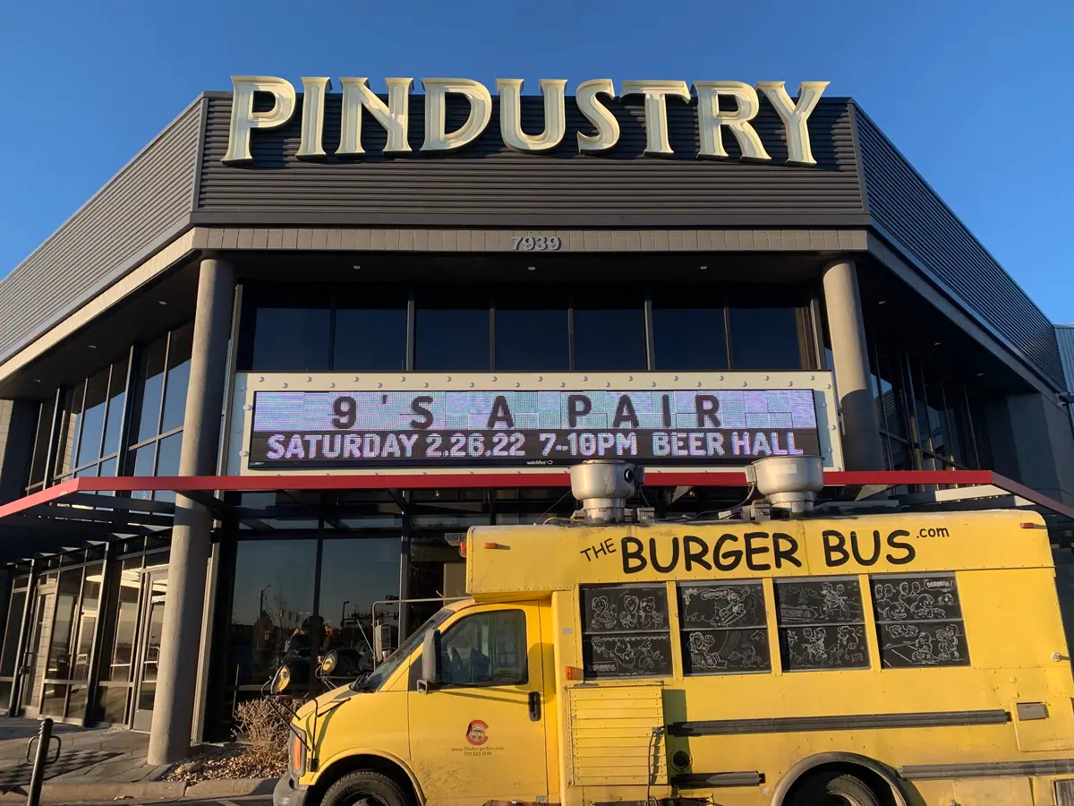 The Burger Bus food truck at an event