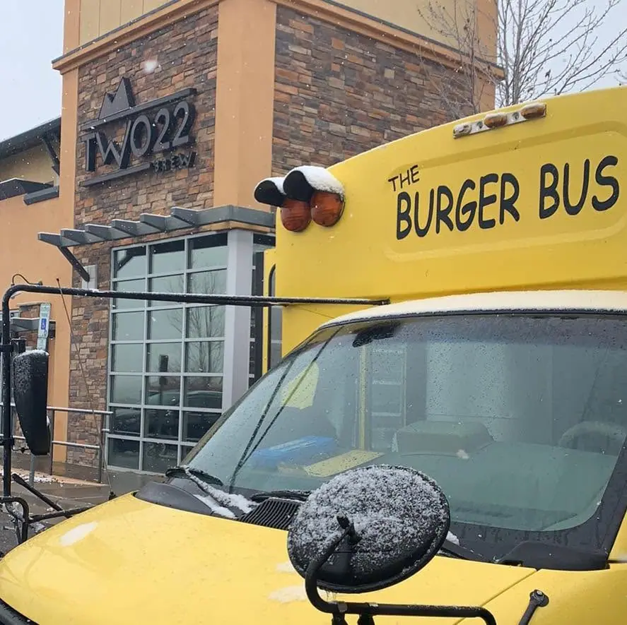 The Burger Bus catering truck at event