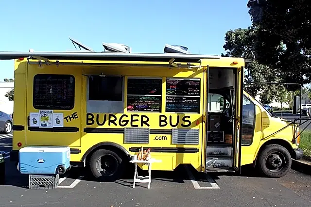 The Burger Bus food truck at an event