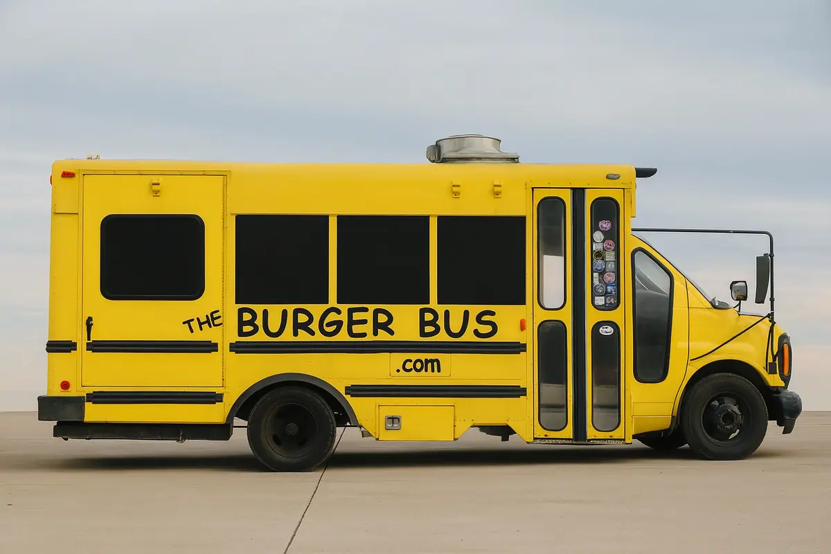 The Burger Bus food truck at an event