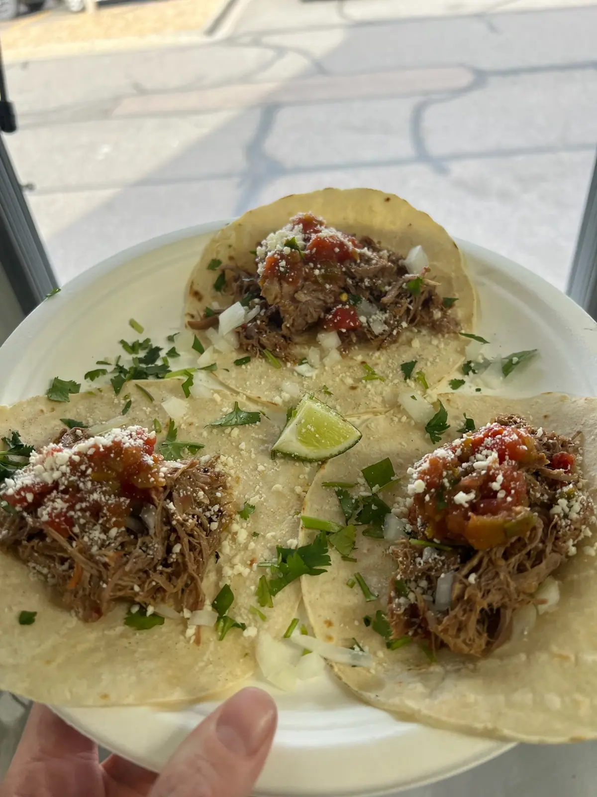 Tacos catering from a local food truck