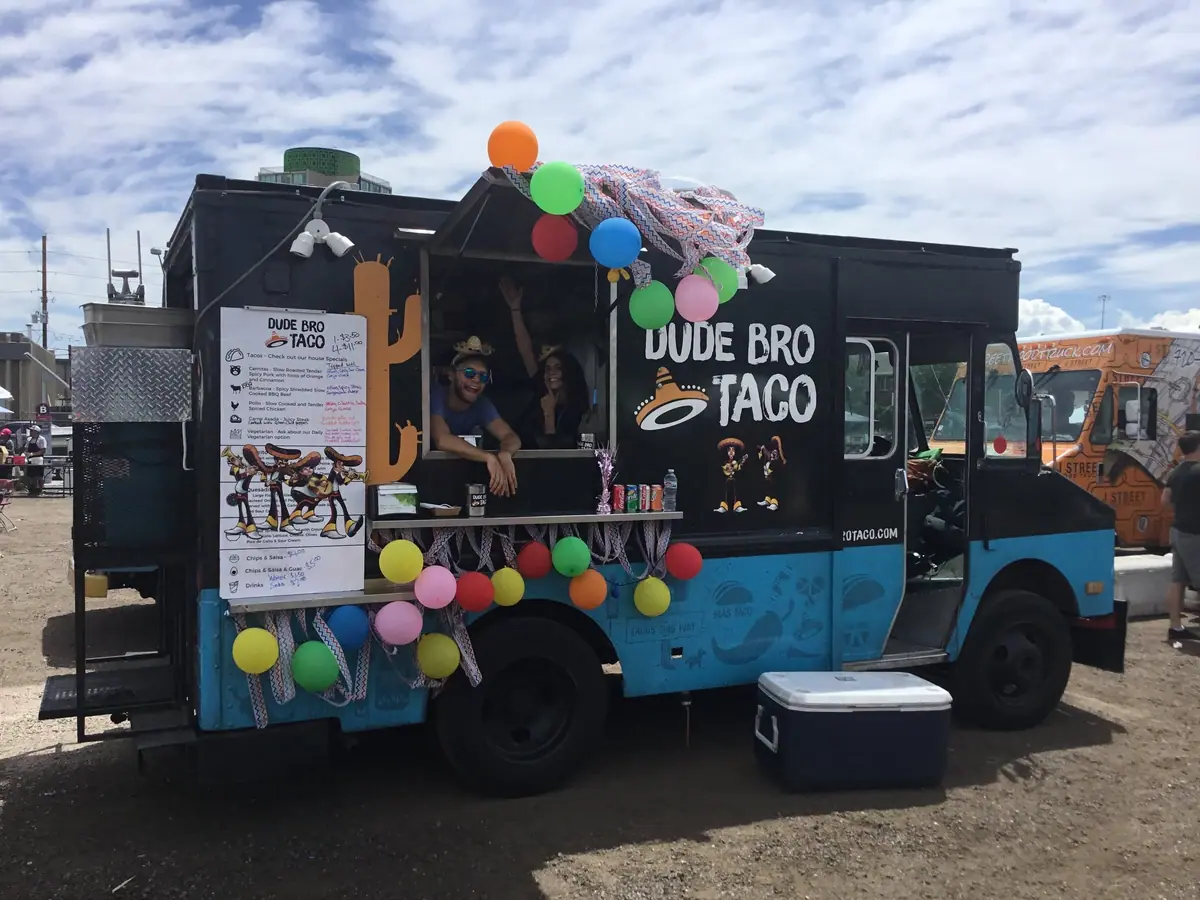 Food truck at an event